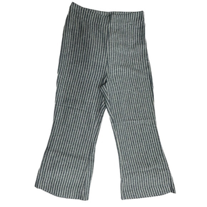 Free People Gray Striped Wide Leg Pants